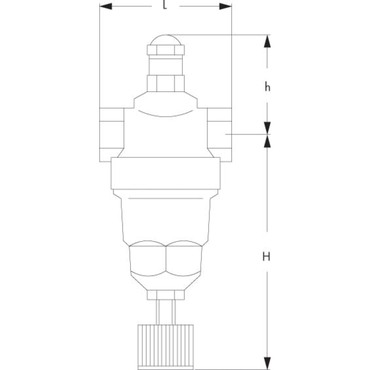 Druckminderer Type 11201 Serie D22A Messing Innengewinde